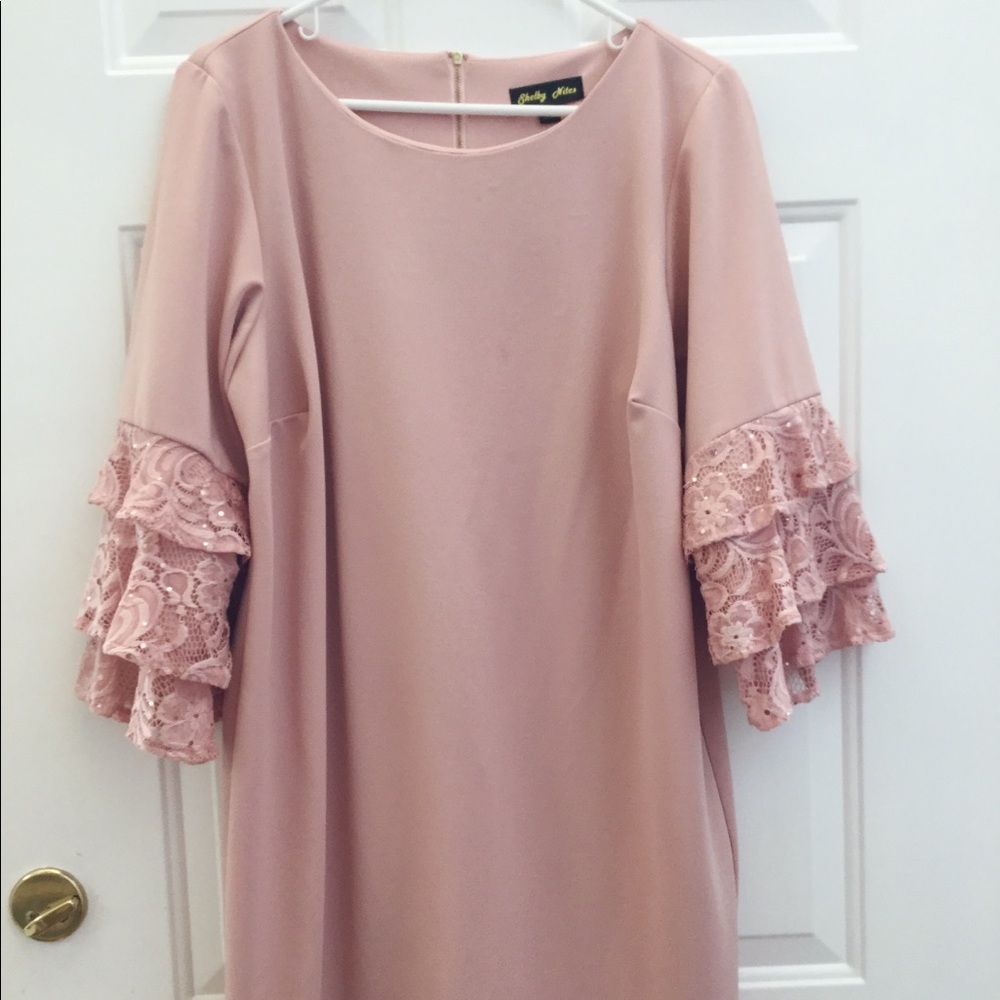 Light pink midi dress